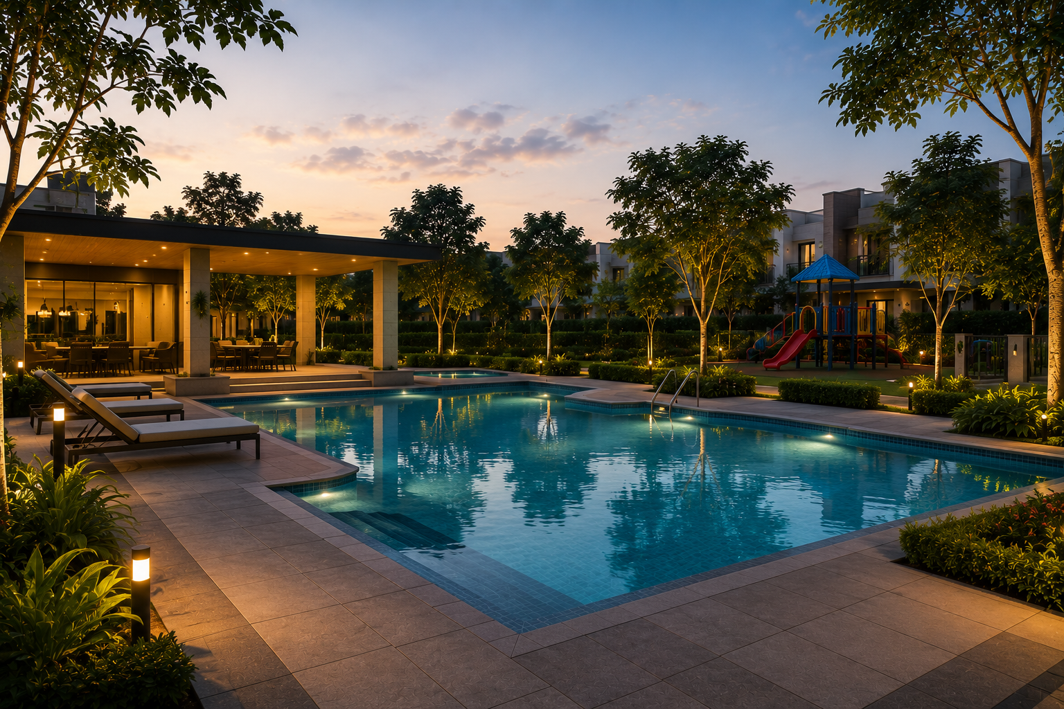 Clubhouse pool